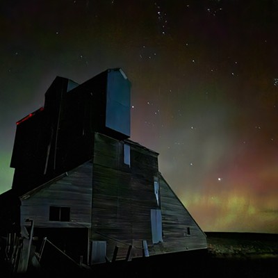 10/10/2024
The old grain silo on highway 195, in the gorgeous, northern lights. It was so pretty on the Palouse tonight,.. you could see the green waves of color dancing in the nights sky, with the naked eye!